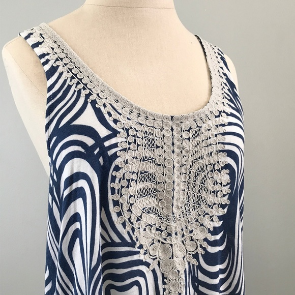 Anthropologie Vanessa Virginia Coriolis Tank Top Large - Picture 3 of 7